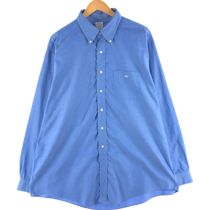 Brooks Brothers Est.1818 Long Sleeve Button Down Shirt Men's XL cotton blue type Vintage Second Hand