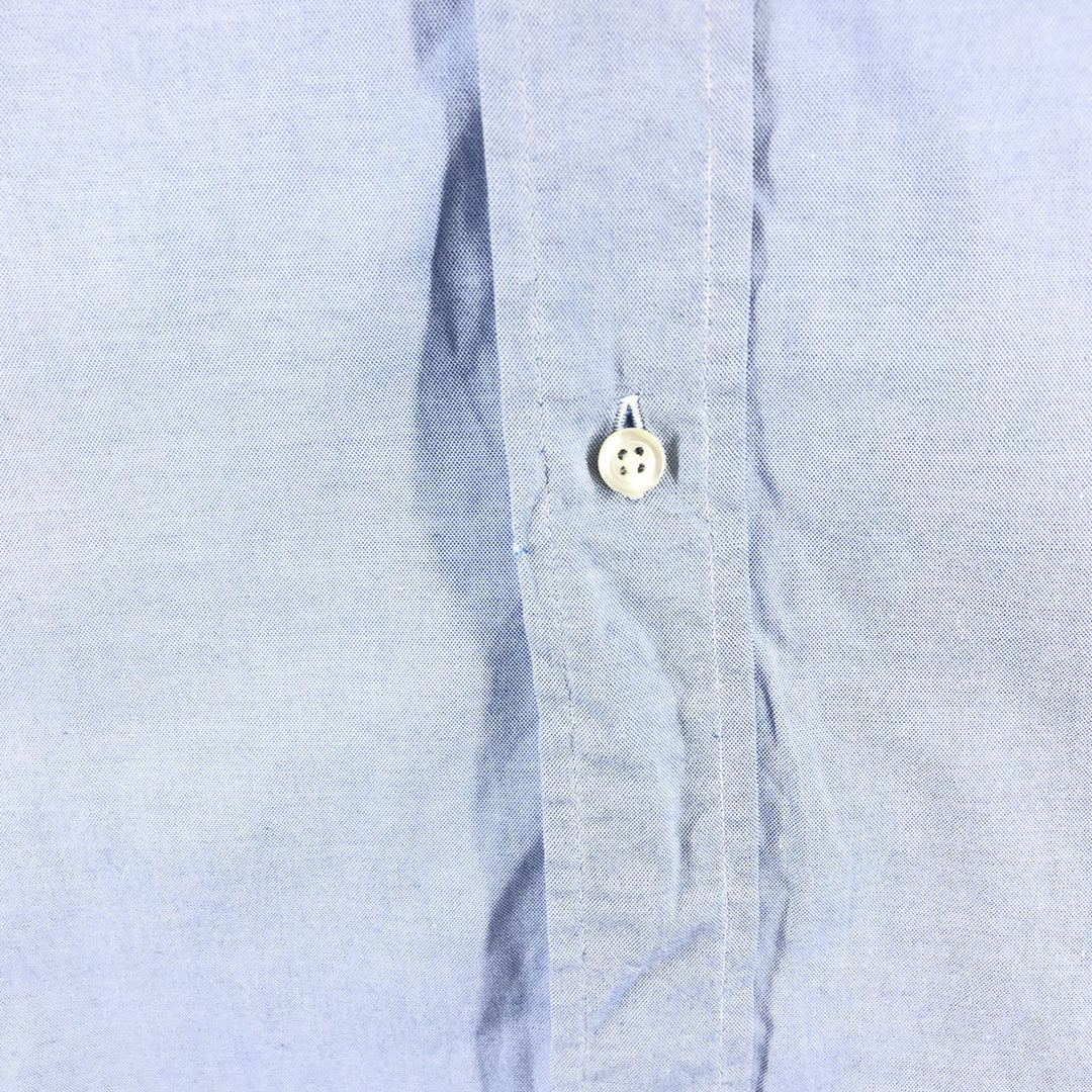 80s-90'S Brooks Brothers MAKERS Wide Collar Long Sleeve Cotton Shirt Made in USA Men's XL cotton Blue type light blue Vintage Second Hand