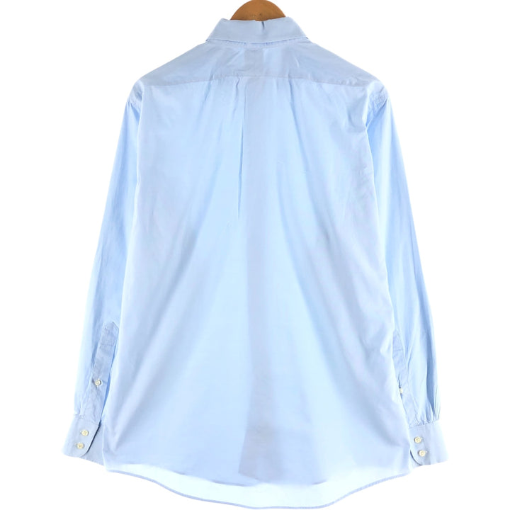 80s-90'S Brooks Brothers Est.1818 Long Sleeve Button Down Shirt Made in USA Men's Size L cotton Blue type light blue Vintage Second Hand