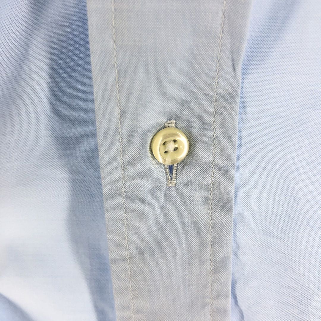 80s-90'S Brooks Brothers Est.1818 Long Sleeve Button Down Shirt Made in USA Men's Size L cotton Blue type light blue Vintage Second Hand