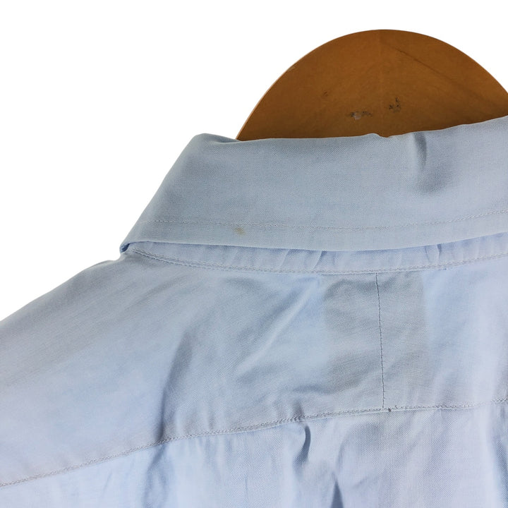 80s-90'S Brooks Brothers Est.1818 Long Sleeve Button Down Shirt Made in USA Men's Size L cotton Blue type light blue Vintage Second Hand