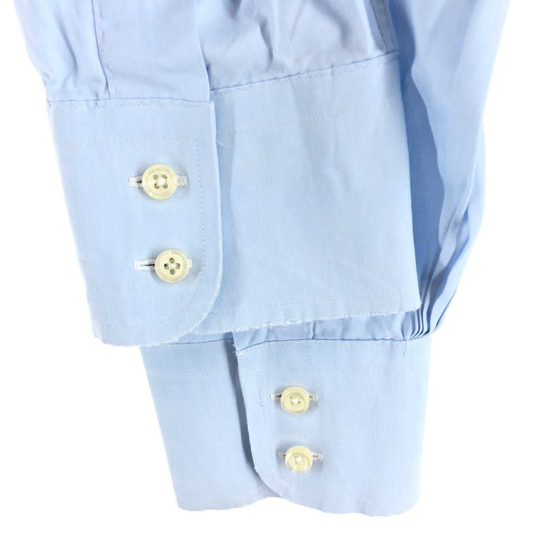 80s-90'S Brooks Brothers Est.1818 Long Sleeve Button Down Shirt Made in USA Men's Size L cotton Blue type light blue Vintage Second Hand