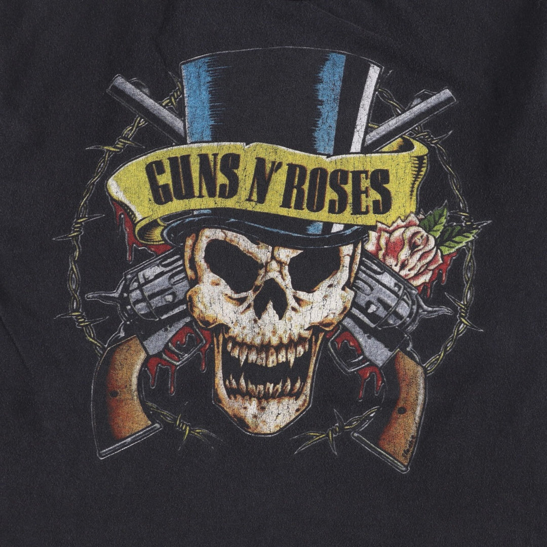 Bravado Guns N' Roses Skull Pattern Band T-shirt, size M for men unclear black type Vintage Second Hand