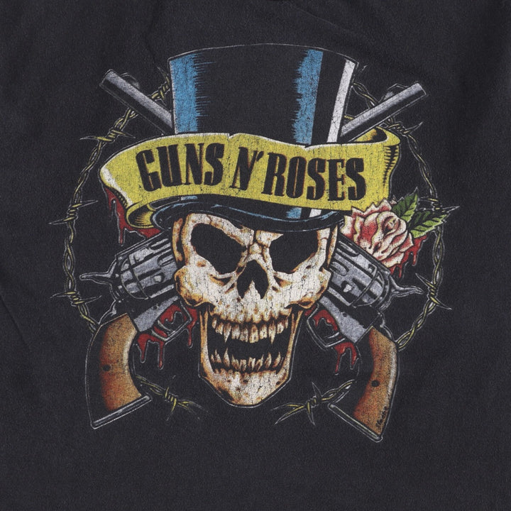 Bravado Guns N' Roses Skull Pattern Band T-shirt, size M for men unclear black type Vintage Second Hand