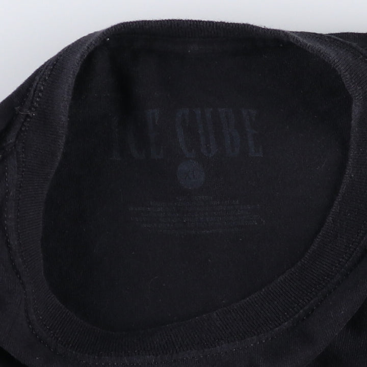 ICE CUBE Rap T-shirt, Men's XL size unclear black type Vintage Second Hand