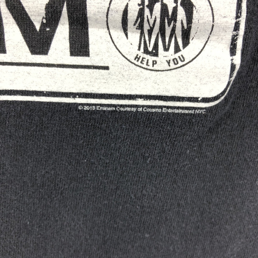 BRAVADO EMINEM Rap T-shirt, Men's Size L unclear black type Vintage Second Hand