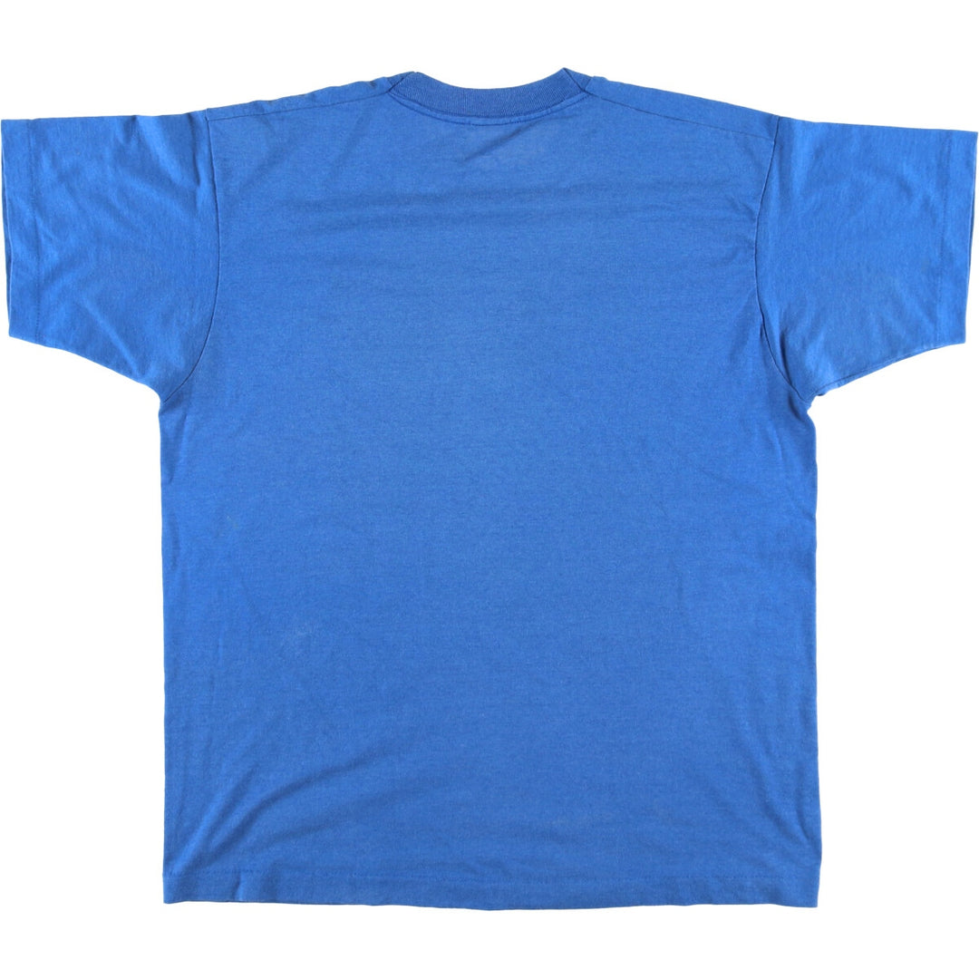 90'S SCREEN STARS Printed T-shirt Made in USA Men's XL Vintage cotton blue type Vintage Second Hand
