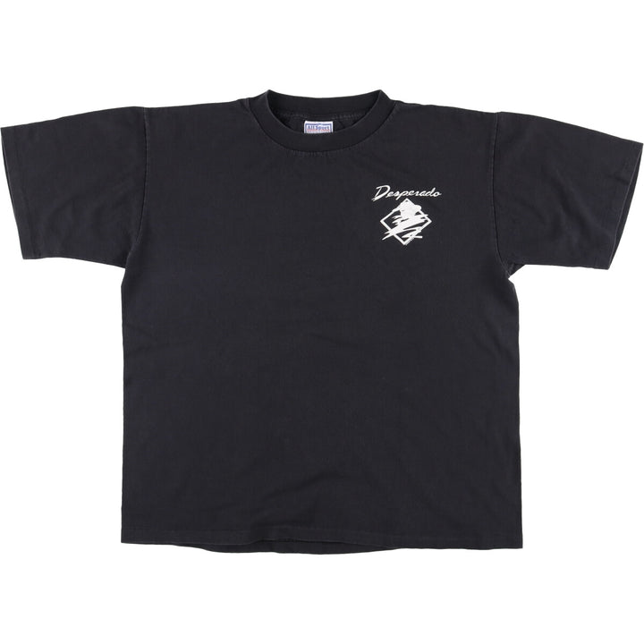 90'S All Sport Vintage Printed T-Shirt, Made in USA, Men's Size L cotton black type Vintage Second Hand