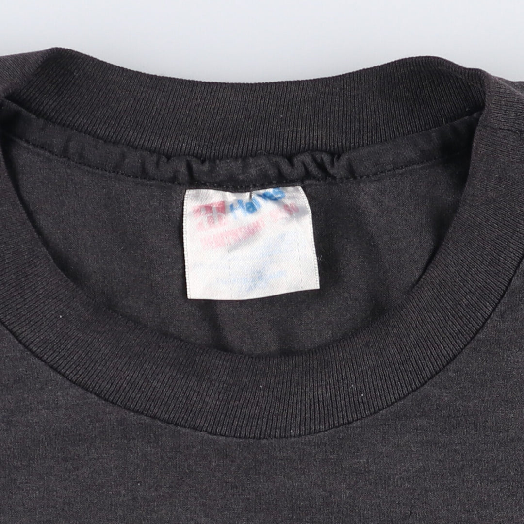 Vintage 90'S Hanes printed T-shirt, made in the USA, men's XL size cotton black type Vintage Second Hand