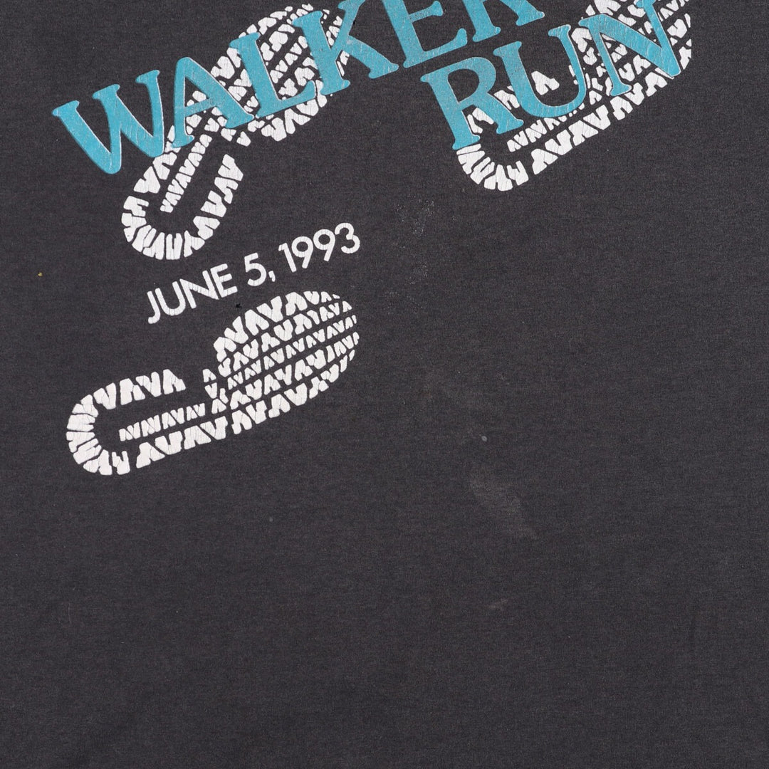 Vintage 90'S Hanes printed T-shirt, made in the USA, men's XL size cotton black type Vintage Second Hand