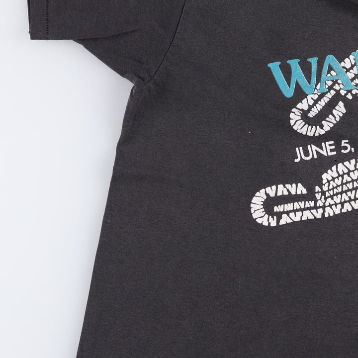 Vintage 90'S Hanes printed T-shirt, made in the USA, men's XL size cotton black type Vintage Second Hand