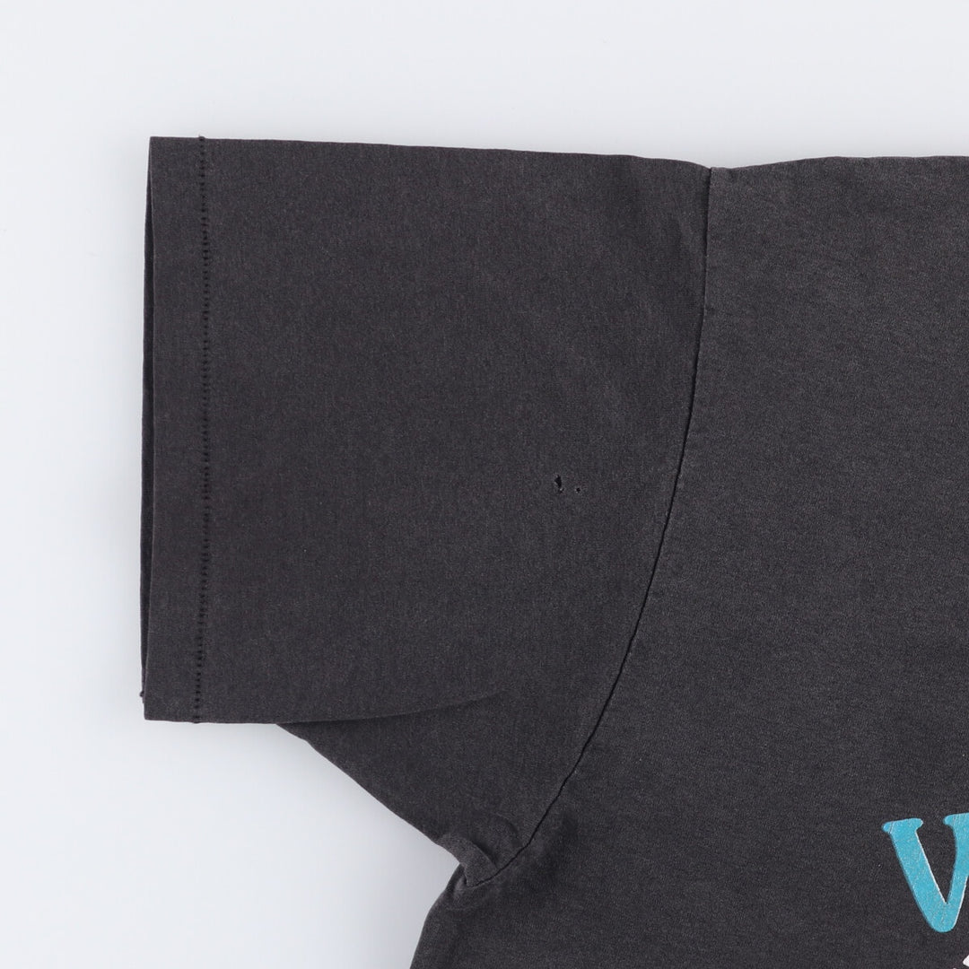 Vintage 90'S Hanes printed T-shirt, made in the USA, men's XL size cotton black type Vintage Second Hand