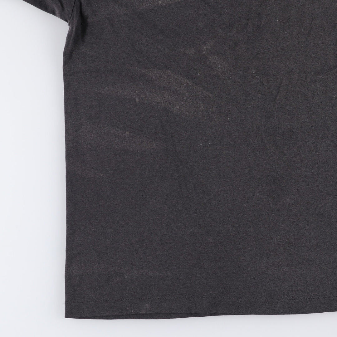 Vintage 90'S Hanes printed T-shirt, made in the USA, men's XL size cotton black type Vintage Second Hand