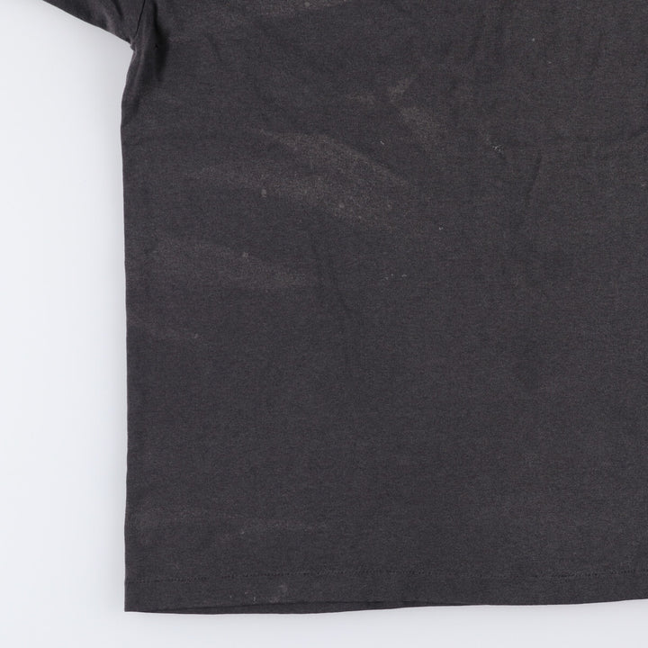 Vintage 90'S Hanes printed T-shirt, made in the USA, men's XL size cotton black type Vintage Second Hand