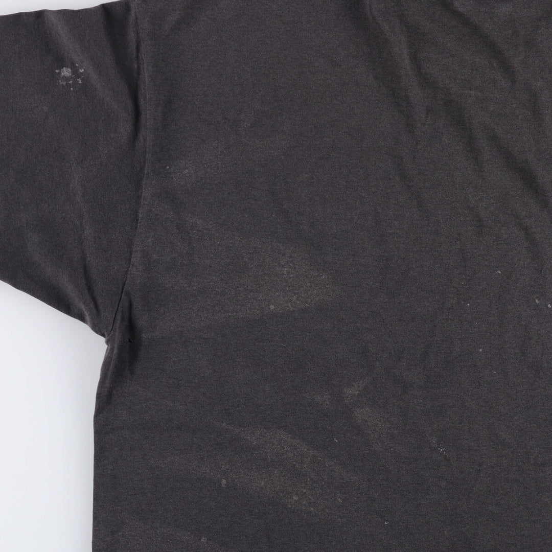 Vintage 90'S Hanes printed T-shirt, made in the USA, men's XL size cotton black type Vintage Second Hand