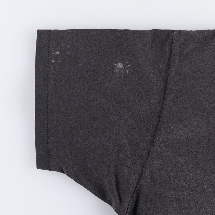 Vintage 90'S Hanes printed T-shirt, made in the USA, men's XL size cotton black type Vintage Second Hand