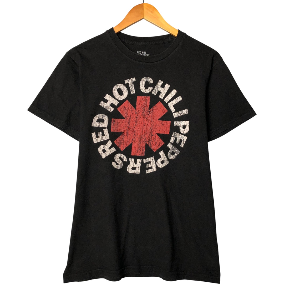 RED HOT CHILI PEPPERS Red Hot Chili Peppers Band T-shirt Band T Men's M size cotton black type Vintage Second Hand