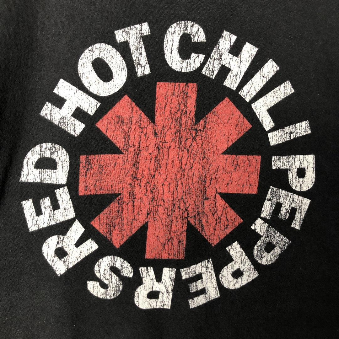 RED HOT CHILI PEPPERS Red Hot Chili Peppers Band T-shirt Band T Men's M size cotton black type Vintage Second Hand