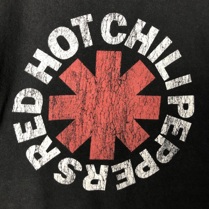 RED HOT CHILI PEPPERS Red Hot Chili Peppers Band T-shirt Band T Men's M size cotton black type Vintage Second Hand