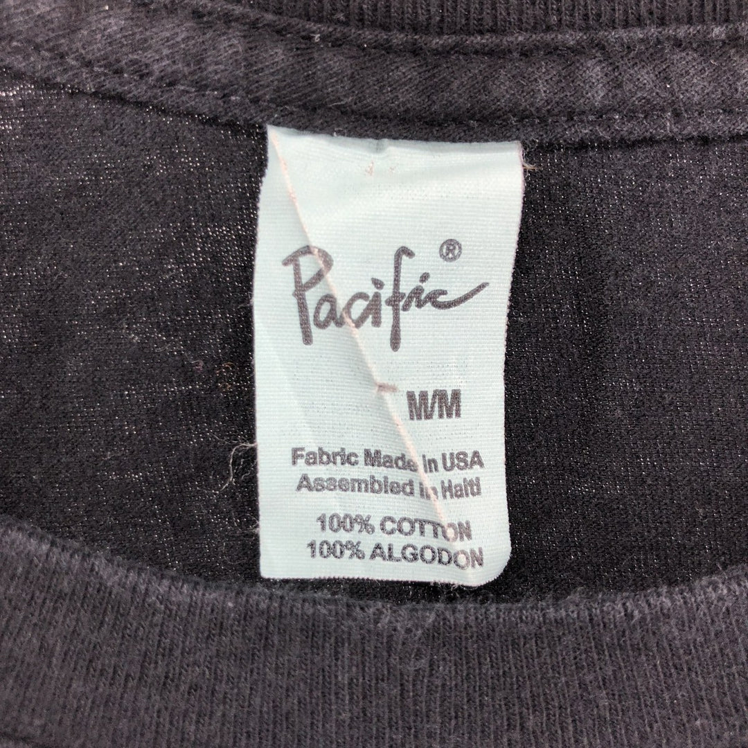 Pacific Green Day Band T-Shirt, Made in USA, Men's Size Medium cotton black type Vintage Second Hand