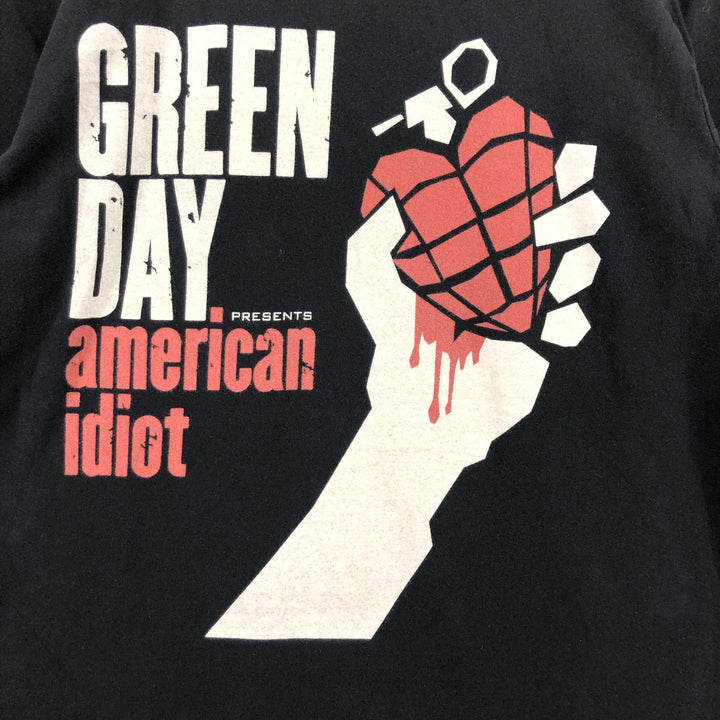 Pacific Green Day Band T-Shirt, Made in USA, Men's Size Medium cotton black type Vintage Second Hand