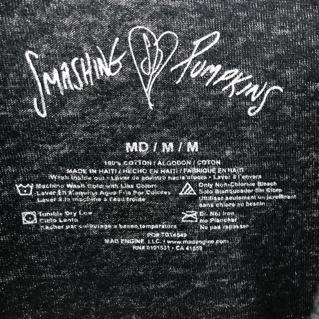 THE SMASHING PUMPKINS Smashing Pumpkins Band T-shirt Band T Men's M equivalent cotton black type Vintage Second Hand