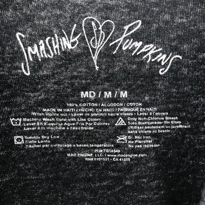 THE SMASHING PUMPKINS Smashing Pumpkins Band T-shirt Band T Men's M equivalent cotton black type Vintage Second Hand