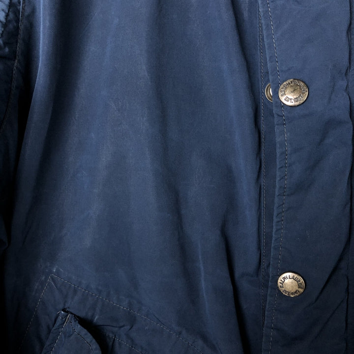 Ralph Lauren POLO by Ralph Lauren nylon parka, men's size M Nylon navy blue type Vintage Second Hand