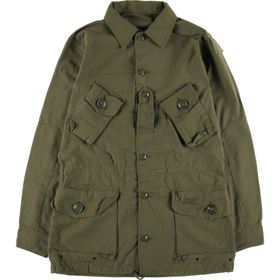 LOGISTIK Military Field Jacket Made in Canada Men's L size Nylon Khaki type Vintage Second Hand
