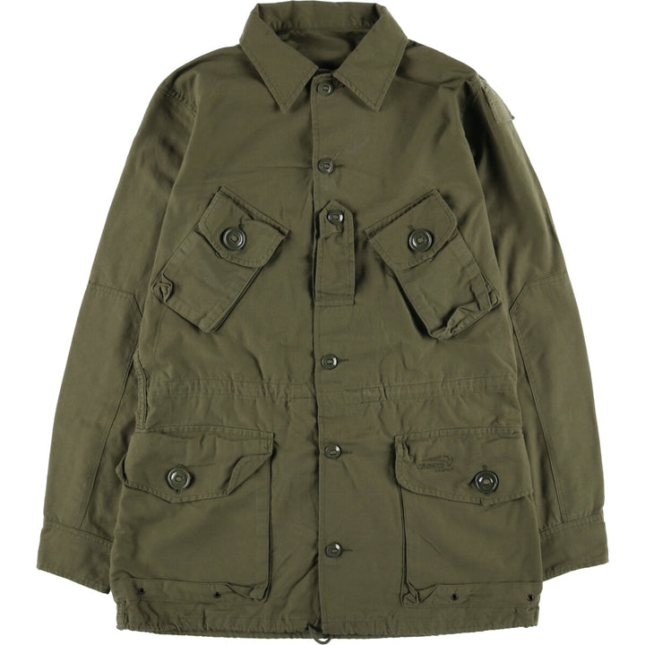 LOGISTIK Military Field Jacket Made in Canada Men's L size Nylon Khaki type Vintage Second Hand