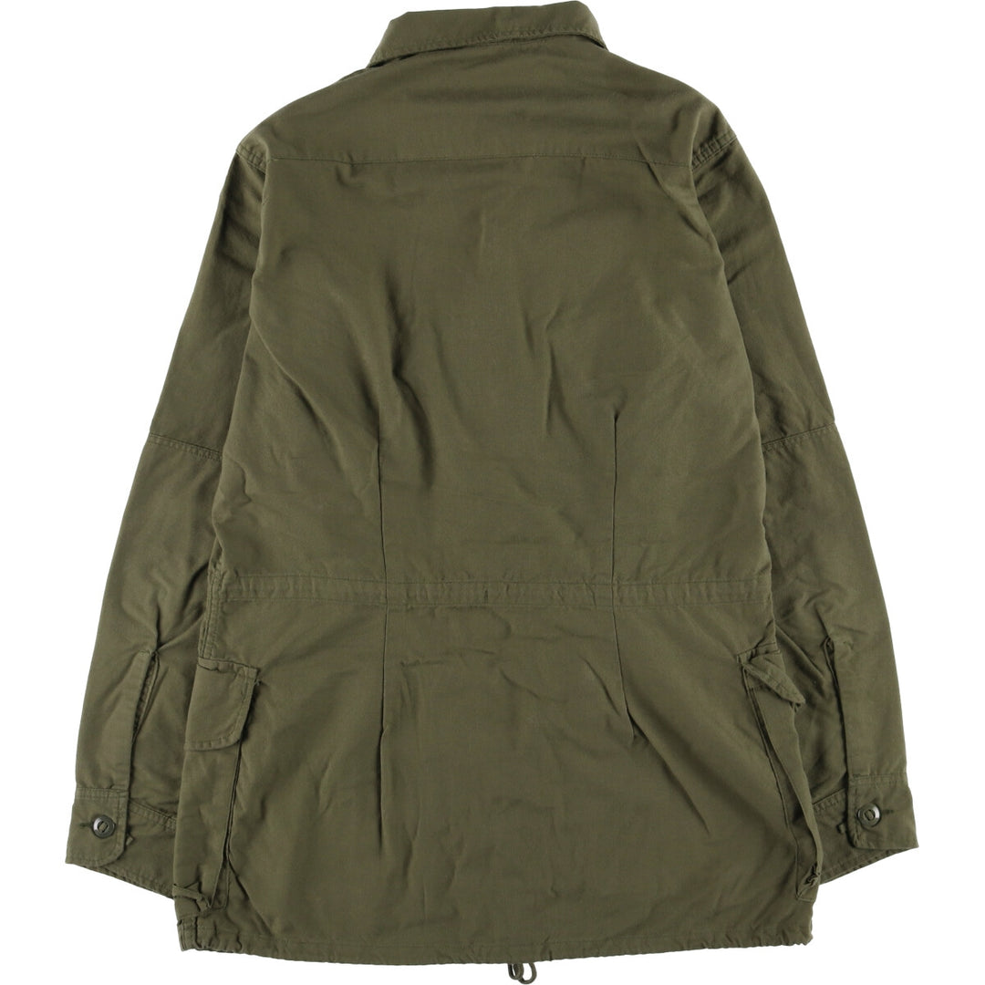 LOGISTIK Military Field Jacket Made in Canada Men's L size Nylon Khaki type Vintage Second Hand