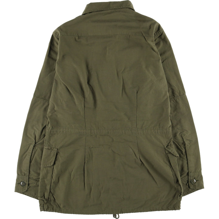 LOGISTIK Military Field Jacket Made in Canada Men's L size Nylon Khaki type Vintage Second Hand