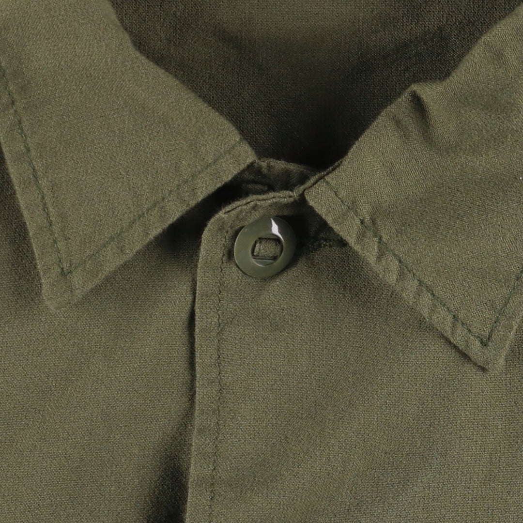 LOGISTIK Military Field Jacket Made in Canada Men's L size Nylon Khaki type Vintage Second Hand