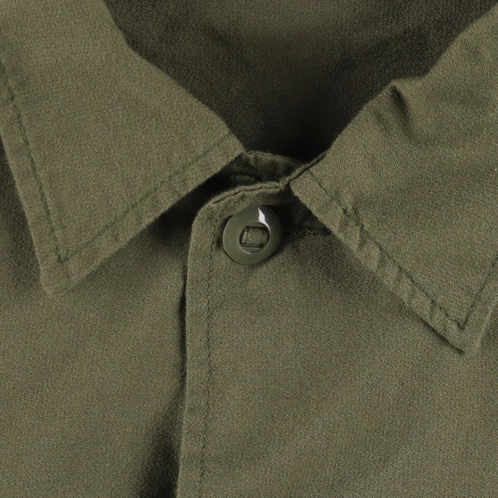LOGISTIK Military Field Jacket Made in Canada Men's L size Nylon Khaki type Vintage Second Hand