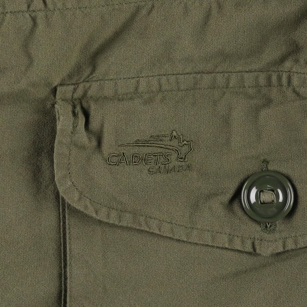 LOGISTIK Military Field Jacket Made in Canada Men's L size Nylon Khaki type Vintage Second Hand