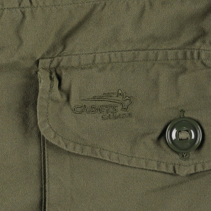 LOGISTIK Military Field Jacket Made in Canada Men's L size Nylon Khaki type Vintage Second Hand