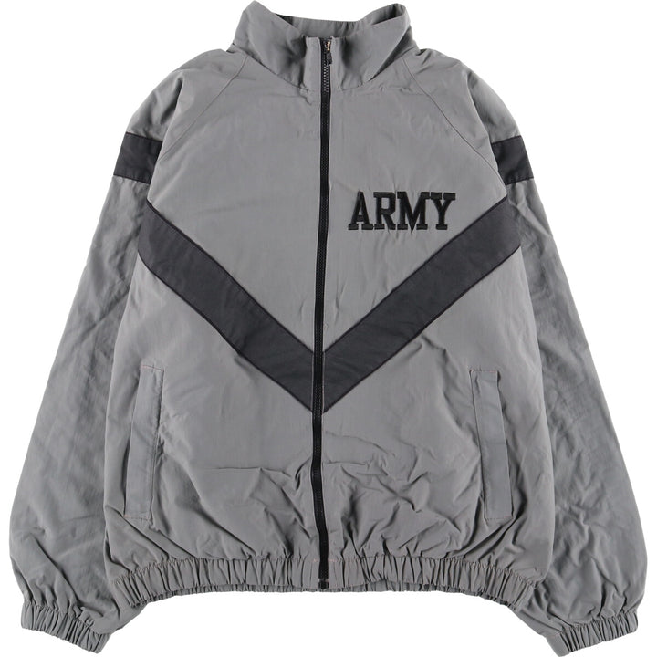 00'S USARMY IPFU Training Jacket Nylon Jacket Made in USA LARGE REGULAR Men's L size Nylon gray type Vintage Second Hand