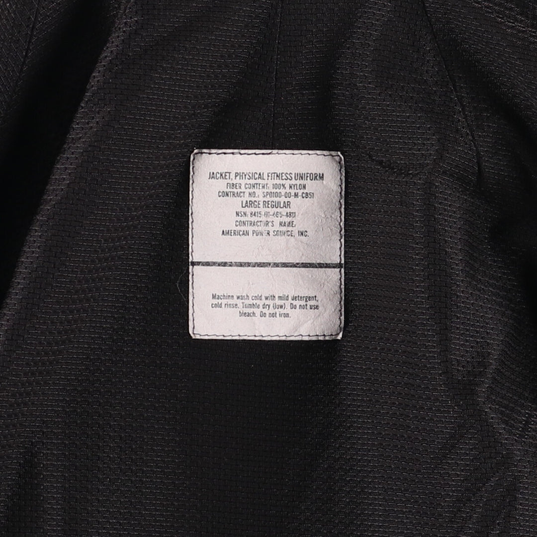 00'S USARMY IPFU Training Jacket Nylon Jacket Made in USA LARGE REGULAR Men's L size Nylon gray type Vintage Second Hand