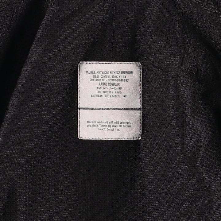 00'S USARMY IPFU Training Jacket Nylon Jacket Made in USA LARGE REGULAR Men's L size Nylon gray type Vintage Second Hand