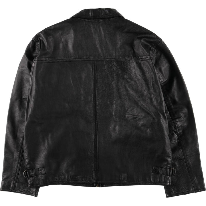 ARTURO Leather Blouson Type Men's Size M genuine leather black type Vintage Second Hand