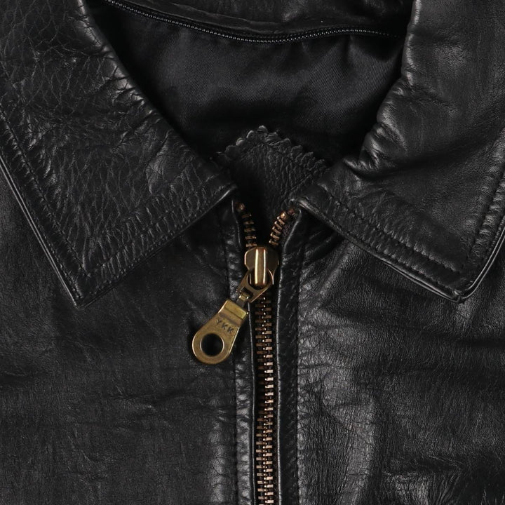 ARTURO Leather Blouson Type Men's Size M genuine leather black type Vintage Second Hand