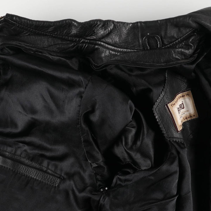 ARTURO Leather Blouson Type Men's Size M genuine leather black type Vintage Second Hand