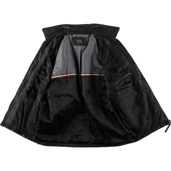 Camel Active Leather Blouson Type Men's Size L genuine leather black type Vintage Second Hand