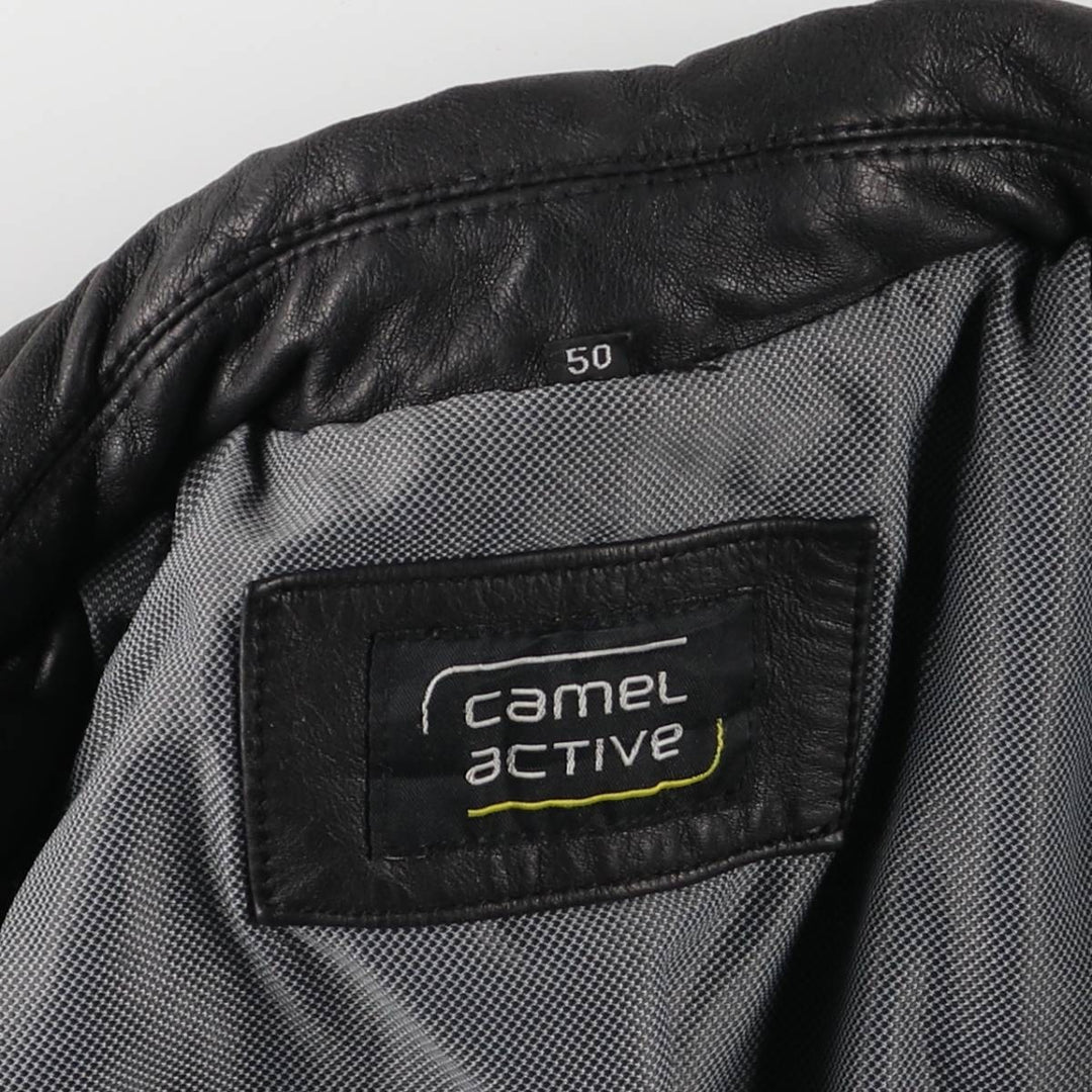 Camel Active Leather Blouson Type Men's Size L genuine leather black type Vintage Second Hand