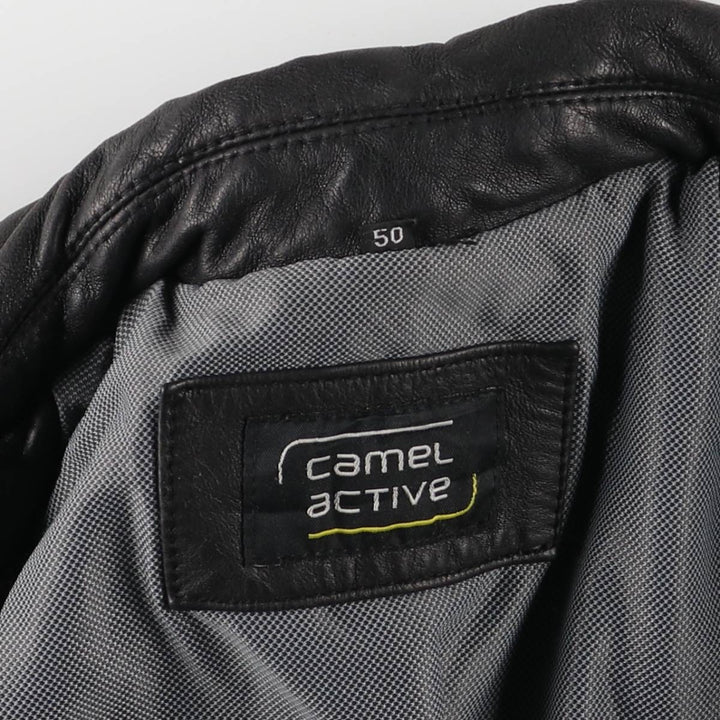 Camel Active Leather Blouson Type Men's Size L genuine leather black type Vintage Second Hand