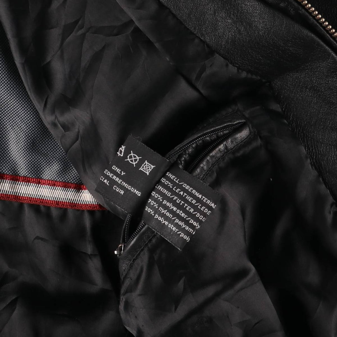 Camel Active Leather Blouson Type Men's Size L genuine leather black type Vintage Second Hand