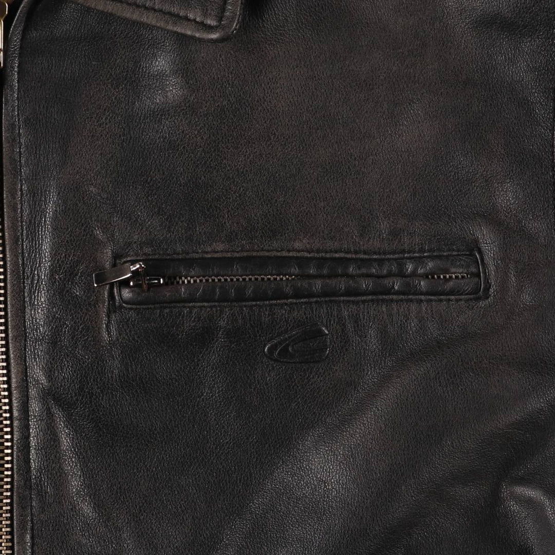 Camel Active Leather Blouson Type Men's Size L genuine leather black type Vintage Second Hand