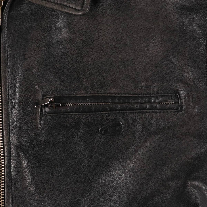 Camel Active Leather Blouson Type Men's Size L genuine leather black type Vintage Second Hand
