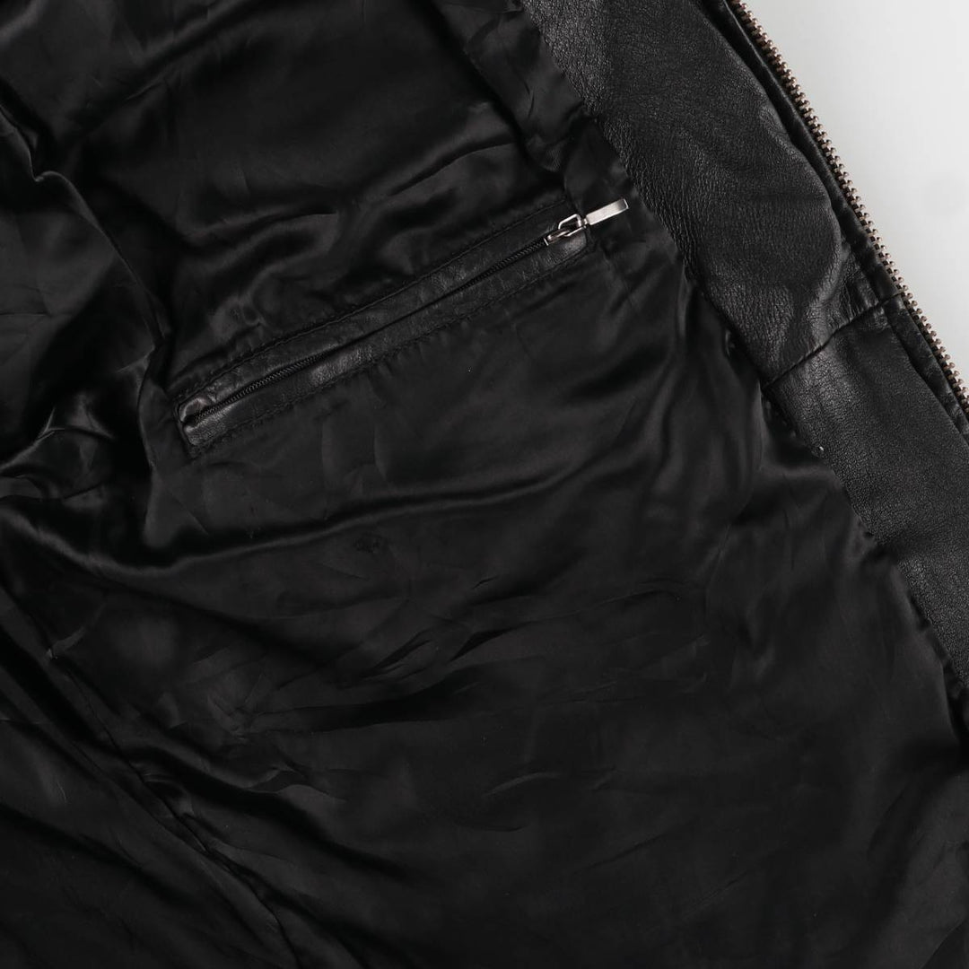 Camel Active Leather Blouson Type Men's Size L genuine leather black type Vintage Second Hand
