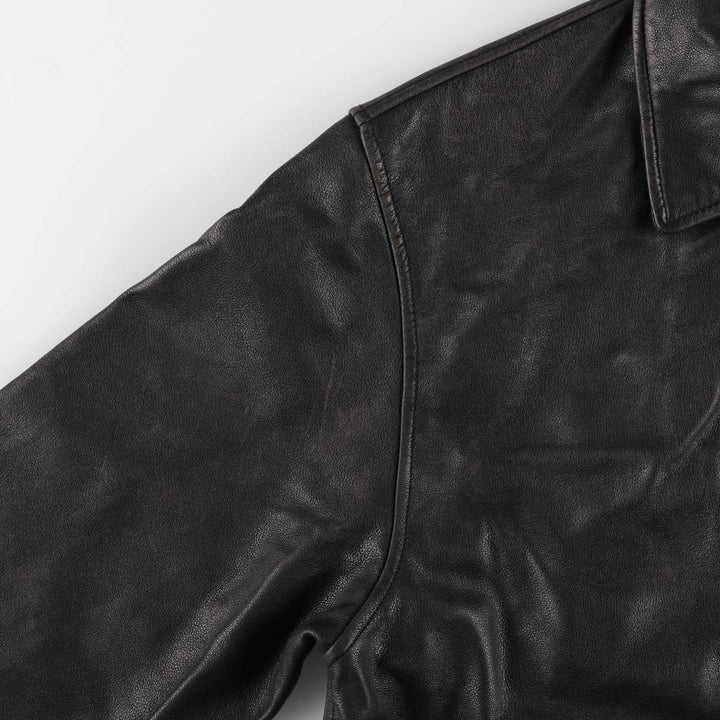 Camel Active Leather Blouson Type Men's Size L genuine leather black type Vintage Second Hand